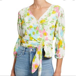 Faithfull The Brand Bisset Wrap Top Ilona Floral